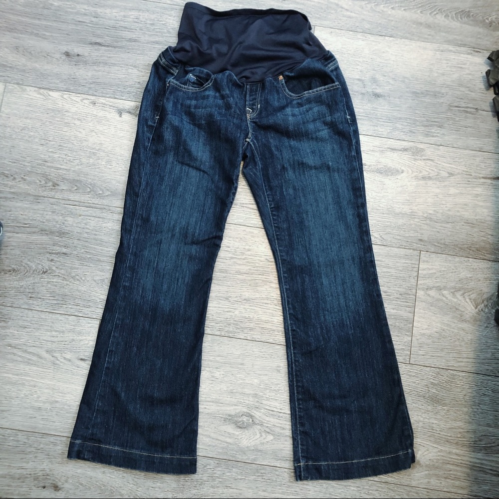 Gap Maternity Flare Crop Jeans